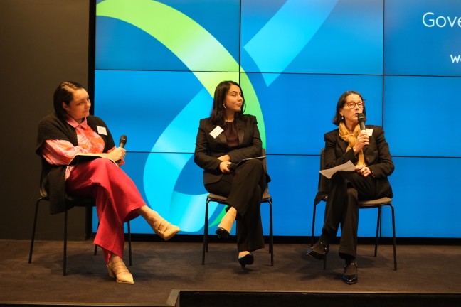 Jessica Bulger, CEO, Australian Indigenous Governance Institute, Mariam Veiszadeh, Board Diversity Lead, AICD, Catherine Maxwell, General Manager Policy & Advocacy, Governance Institute of Australia